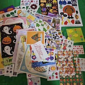 Holiday Sticker Bundle - 153 Pieces - Christmas, Easter, Halloween, V-Day, etc